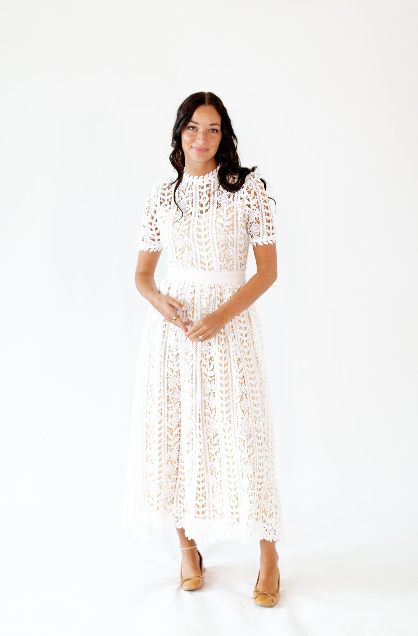 Angelica Lace Midi Dress