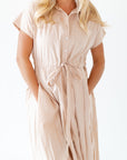 Moira Linen Button Down Dress