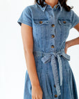 Kiera Button Down Denim Dress