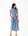 Kiera Button Down Denim Dress