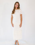 Apex Lurex Smocked Dress