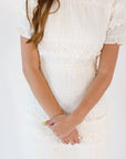 Apex Lurex Smocked Dress