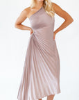 Golla Pleated One Shoulder Dress