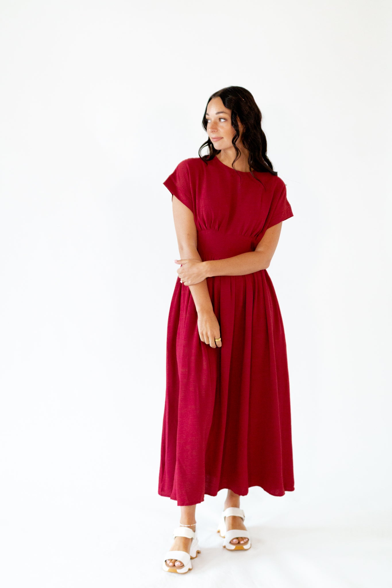 Chloe Woven Midi Dress