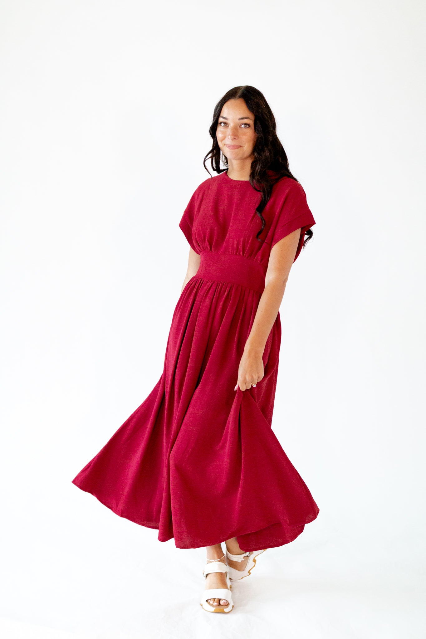 Chloe Woven Midi Dress