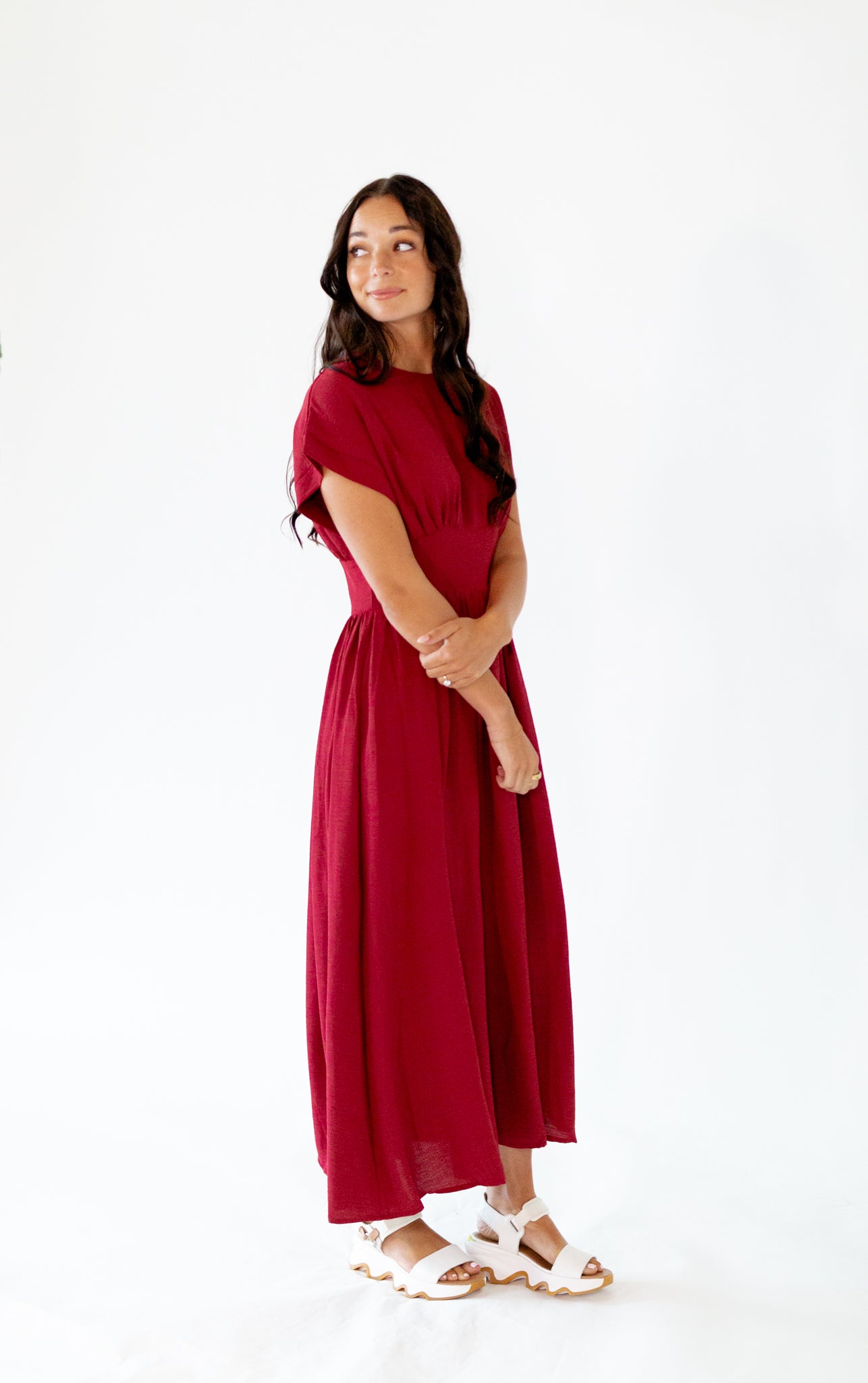 Chloe Woven Midi Dress