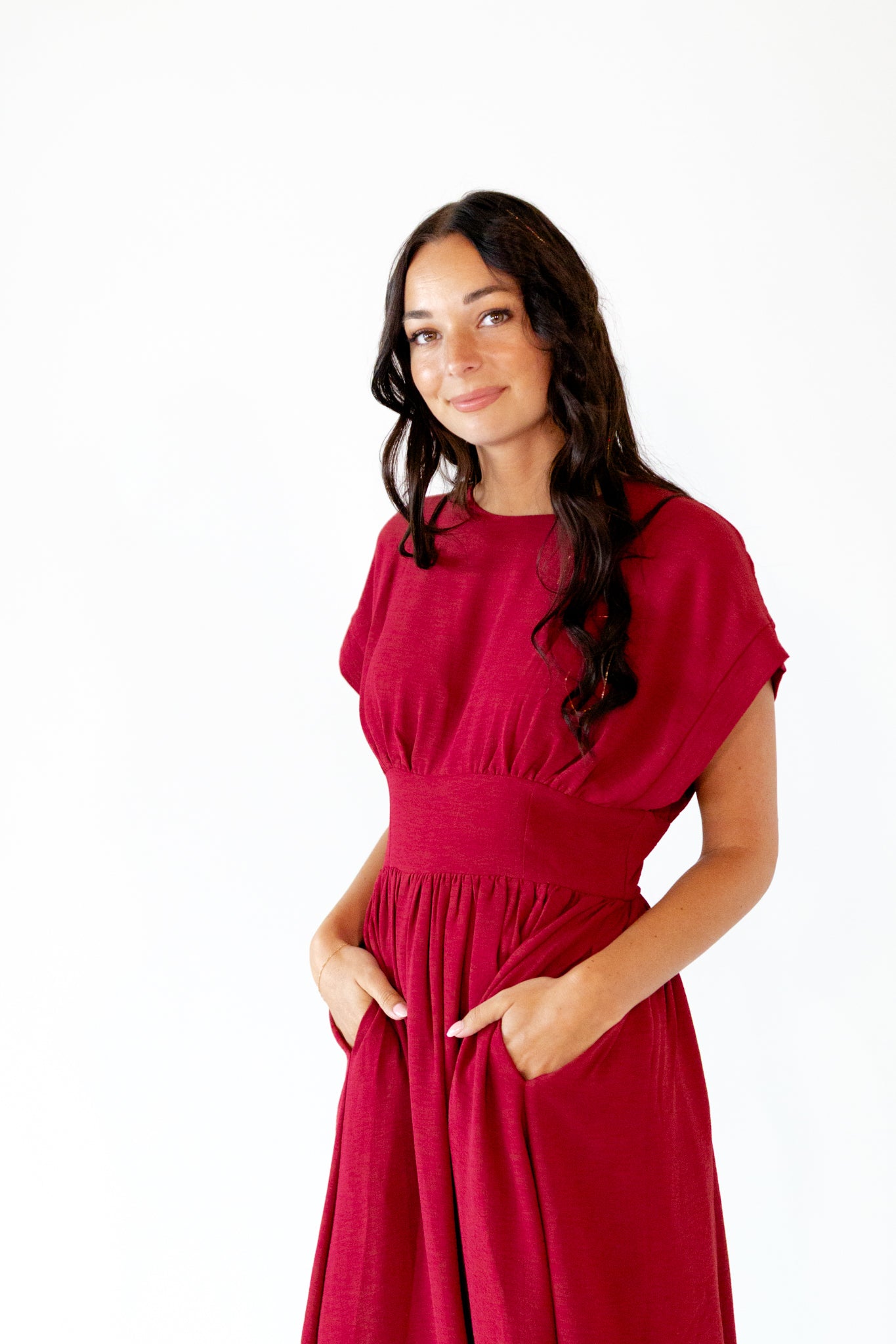 Chloe Woven Midi Dress