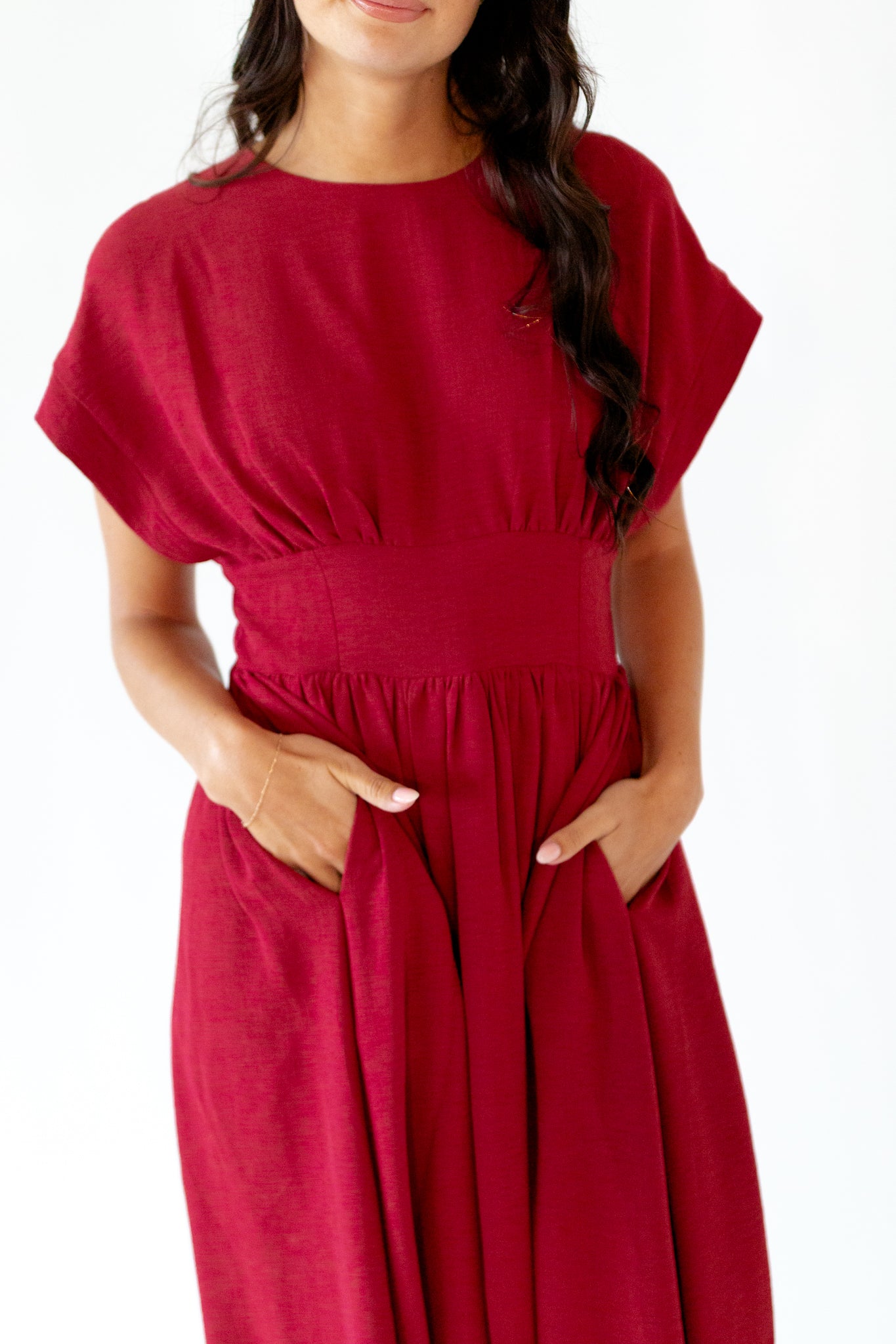 Chloe Woven Midi Dress