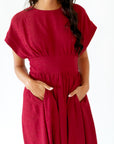 Chloe Woven Midi Dress