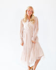 Whimsical Mesh Midi Dress