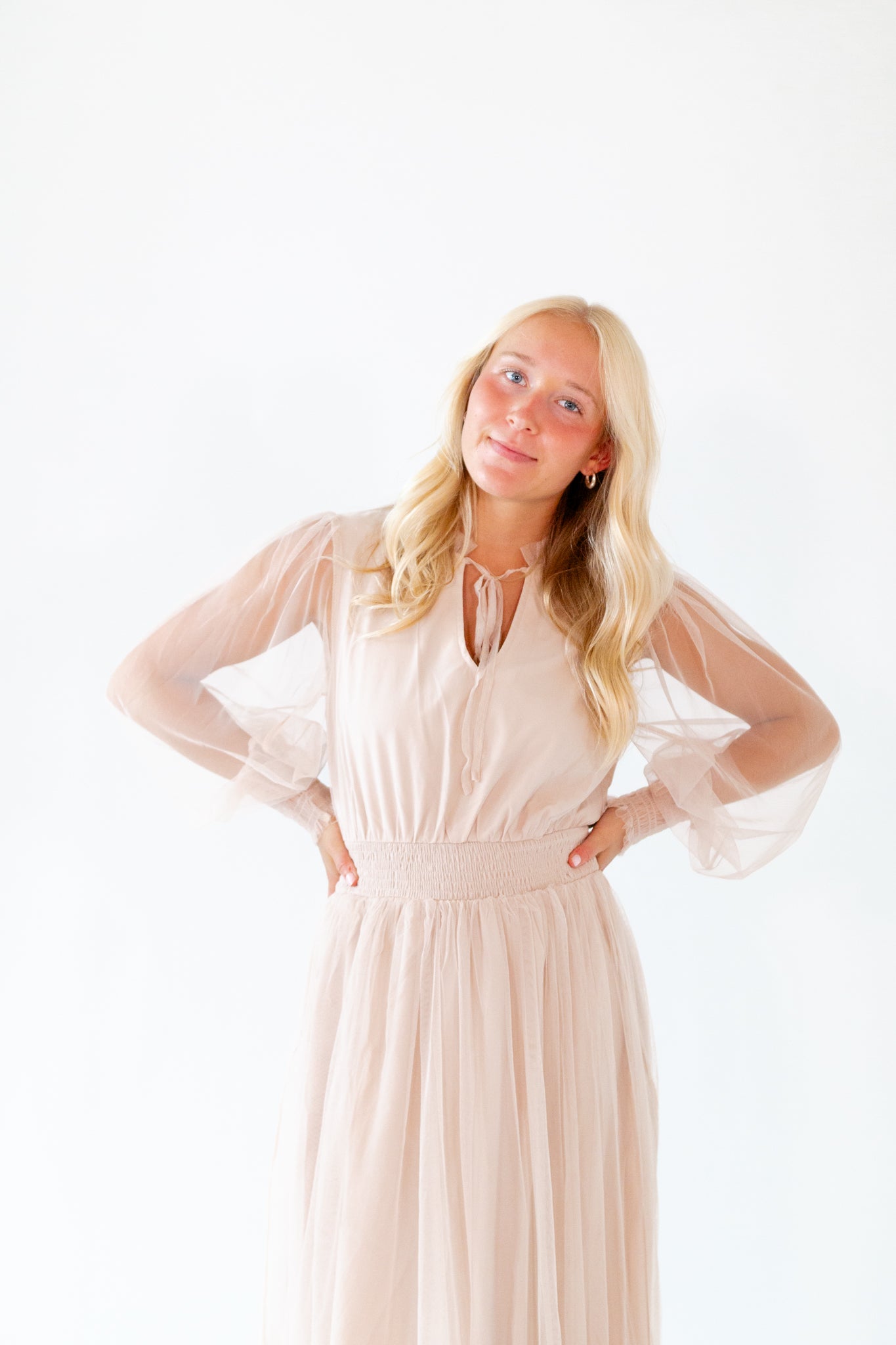 Whimsical Mesh Midi Dress