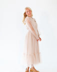 Whimsical Mesh Midi Dress