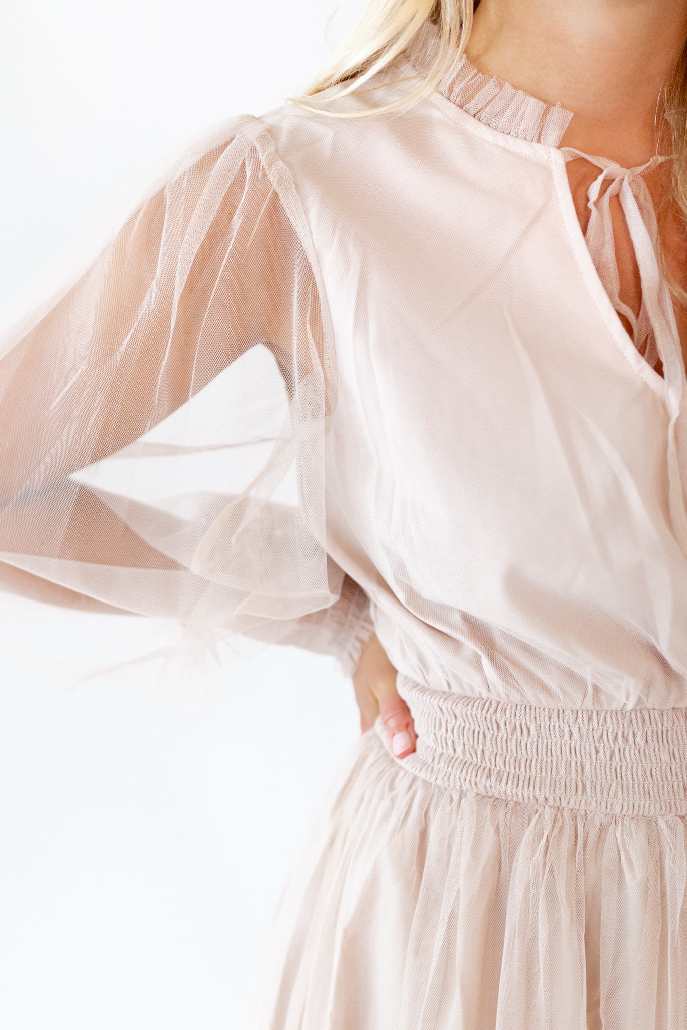 Whimsical Mesh Midi Dress