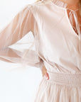 Whimsical Mesh Midi Dress