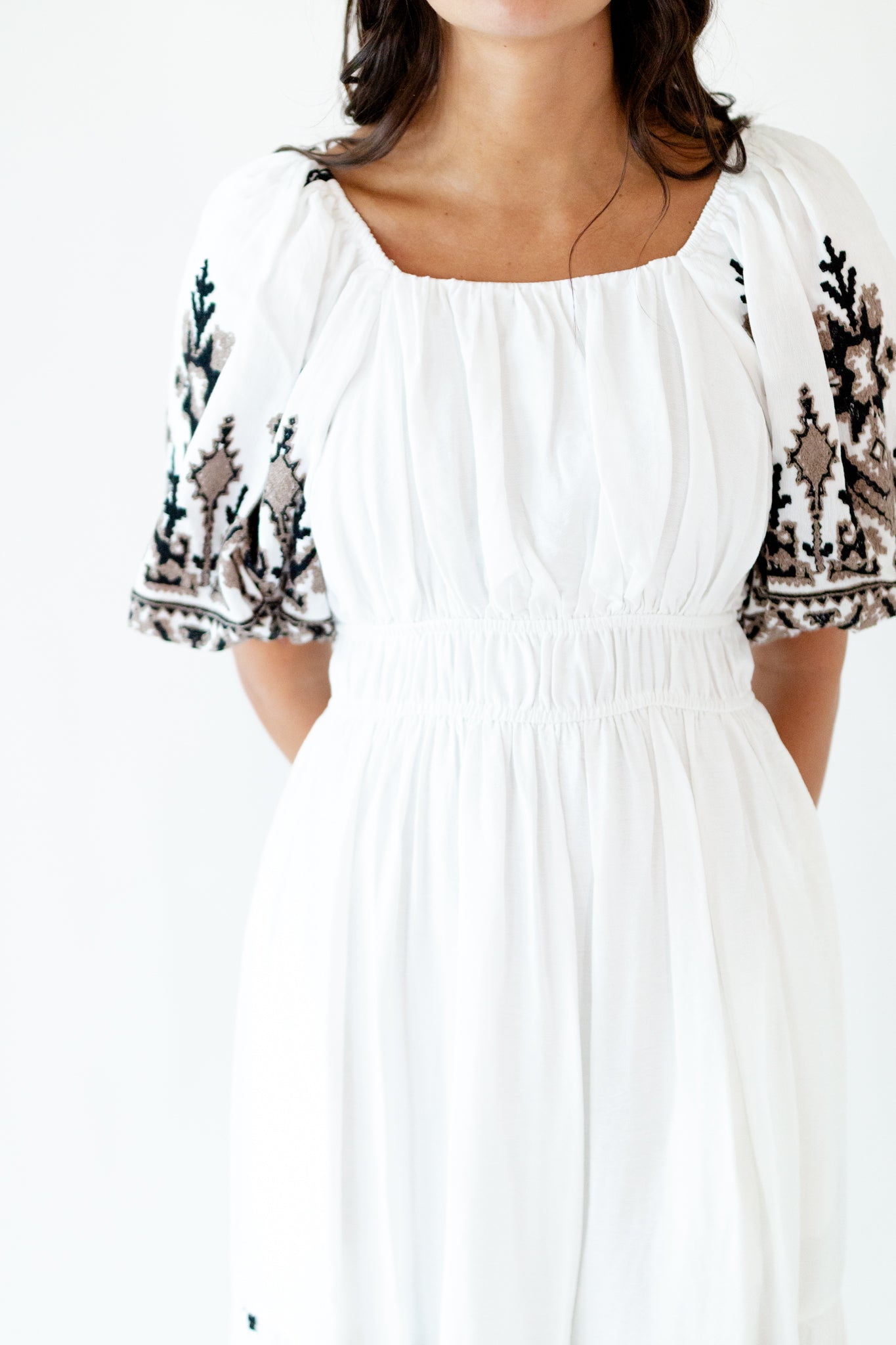 Hilda Embroidered Maxi Dress