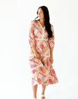 Olivia Patchwork Midi Dress
