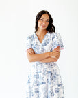 Parisian Scalloped Sleeve Dress