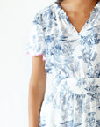 Parisian Scalloped Sleeve Dress