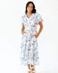 Parisian Scalloped Sleeve Dress