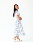 Parisian Scalloped Sleeve Dress