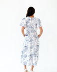 Parisian Scalloped Sleeve Dress