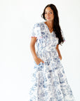 Parisian Scalloped Sleeve Dress