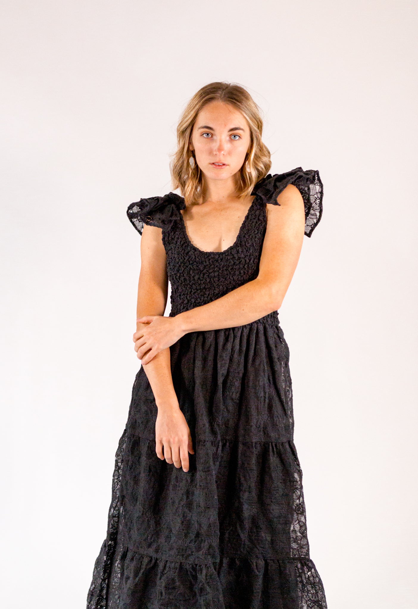 Katie lace sale tier dress