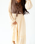Henry Bow Front Midi Dress