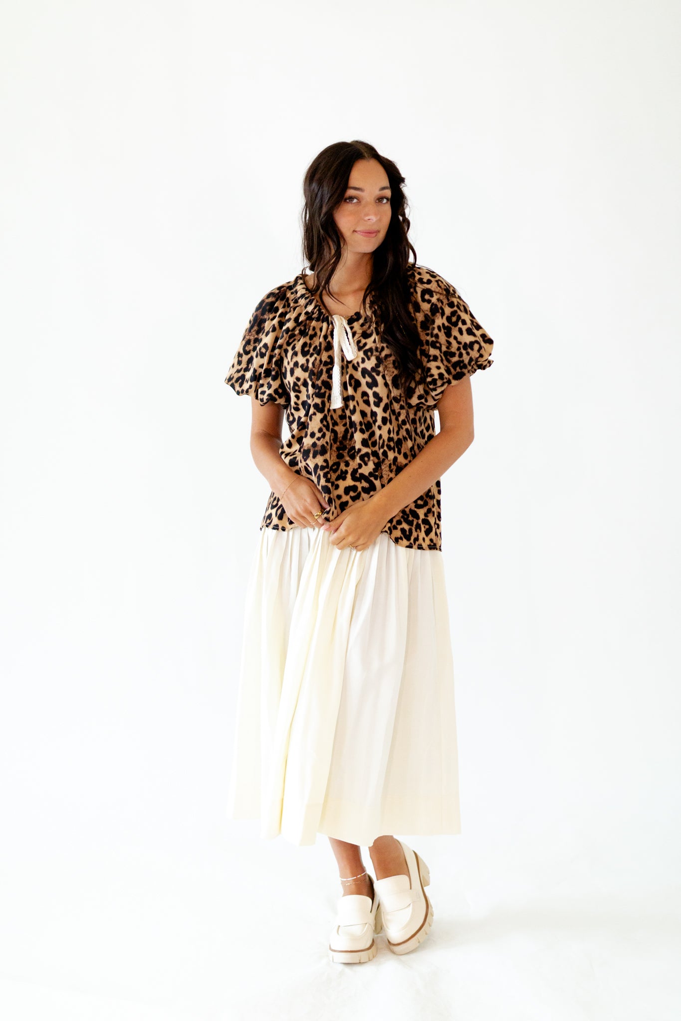 Mimi Pleated Midi Skirt
