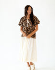 Mimi Pleated Midi Skirt