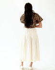 Mimi Pleated Midi Skirt