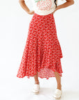 Berti Floral Wrap Skirt