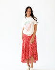 Berti Floral Wrap Skirt