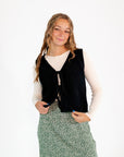 Scarlett Tied Vest・Black ✧ Restocked