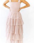 Axel Checked Tiered Maxi Dress