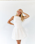 Cameron Bubble Hem Rouched Dress