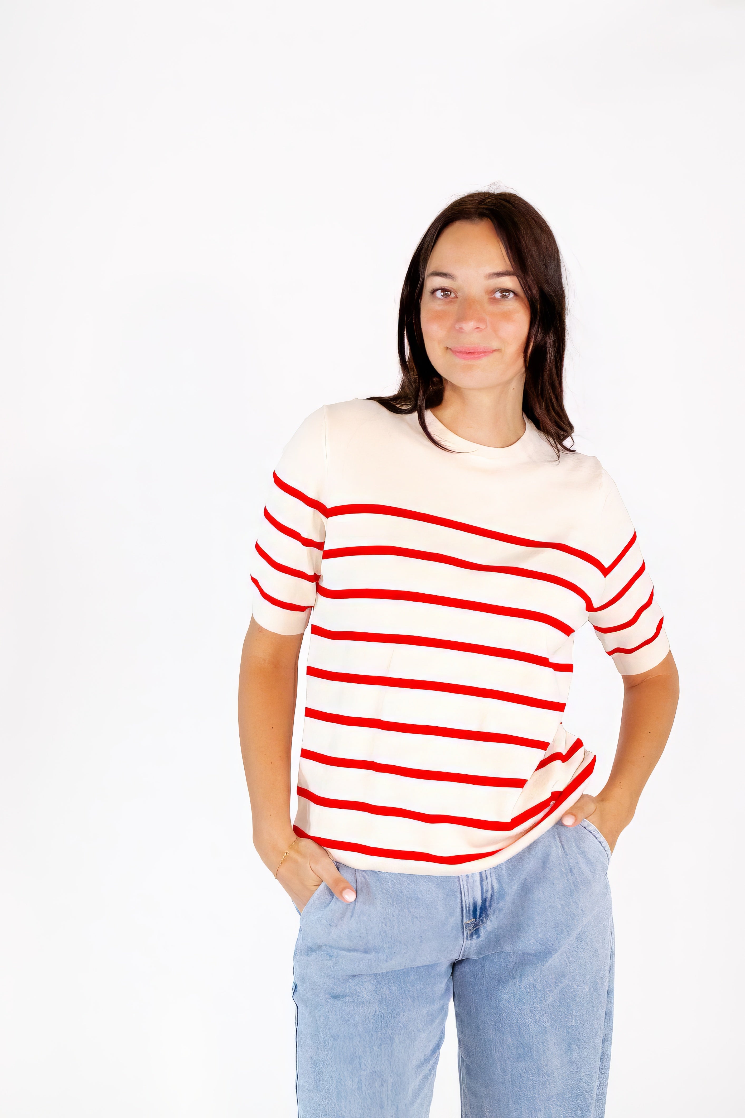 Hetta Striped Knit Tee