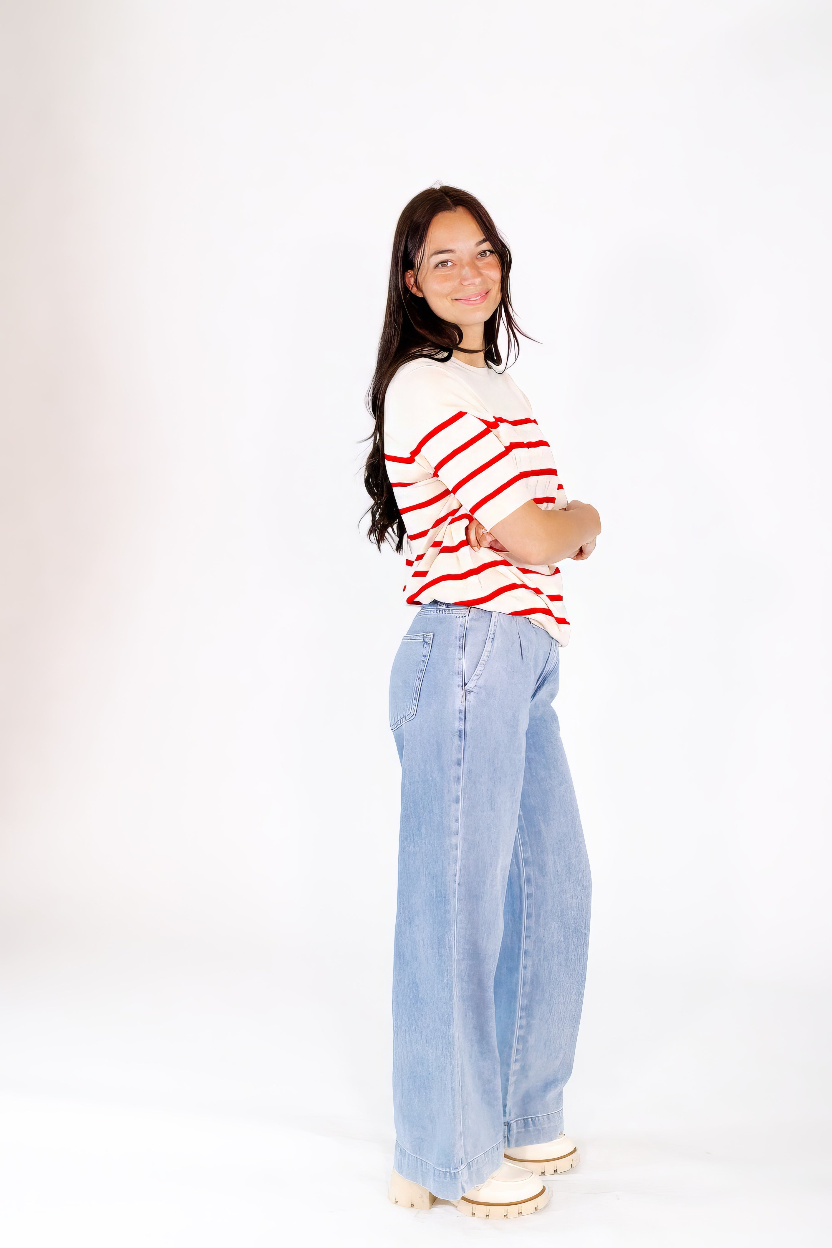 Hetta Striped Knit Tee