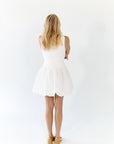 Cameron Bubble Hem Rouched Dress