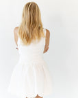 Cameron Bubble Hem Rouched Dress