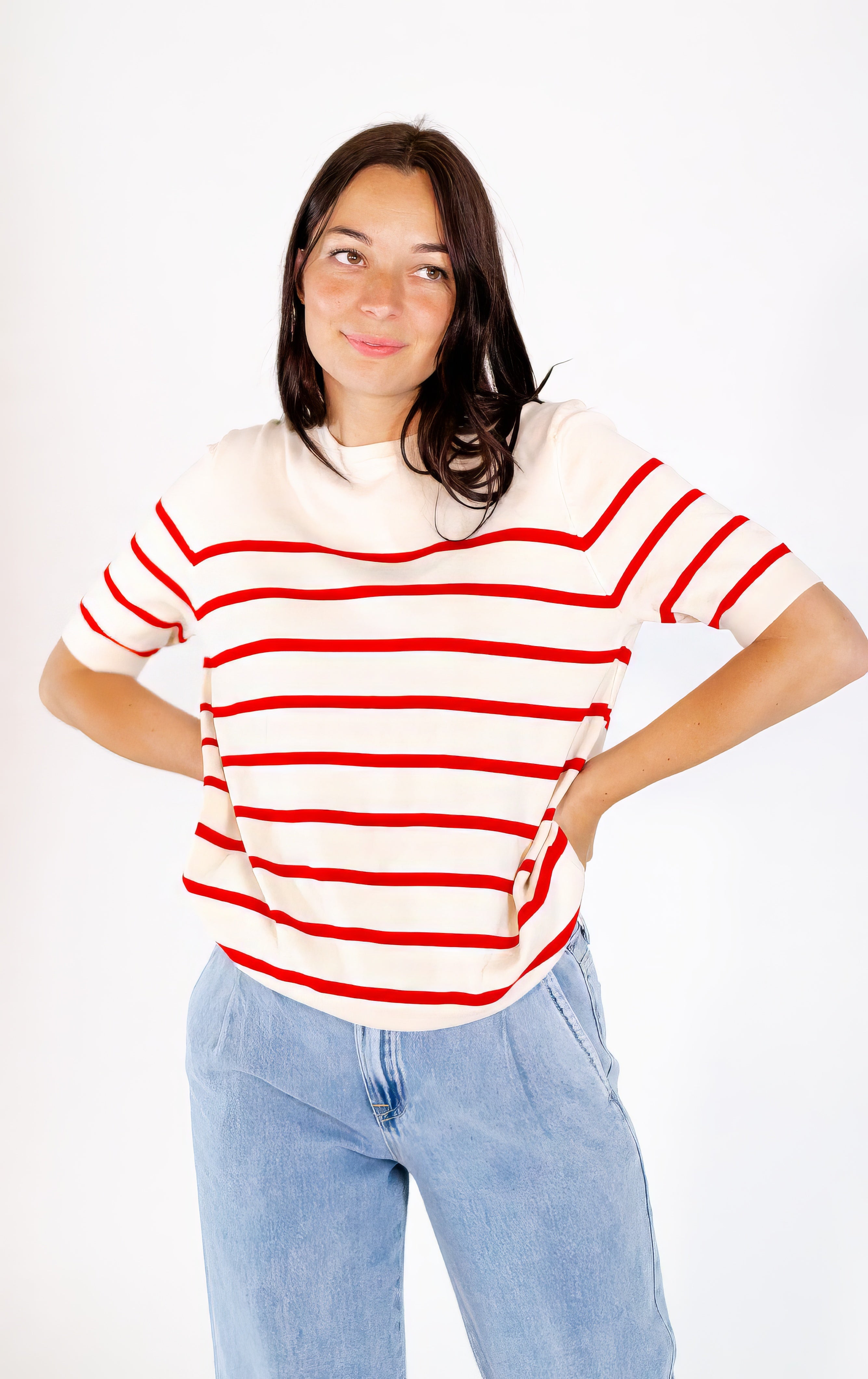 Hetta Striped Knit Tee