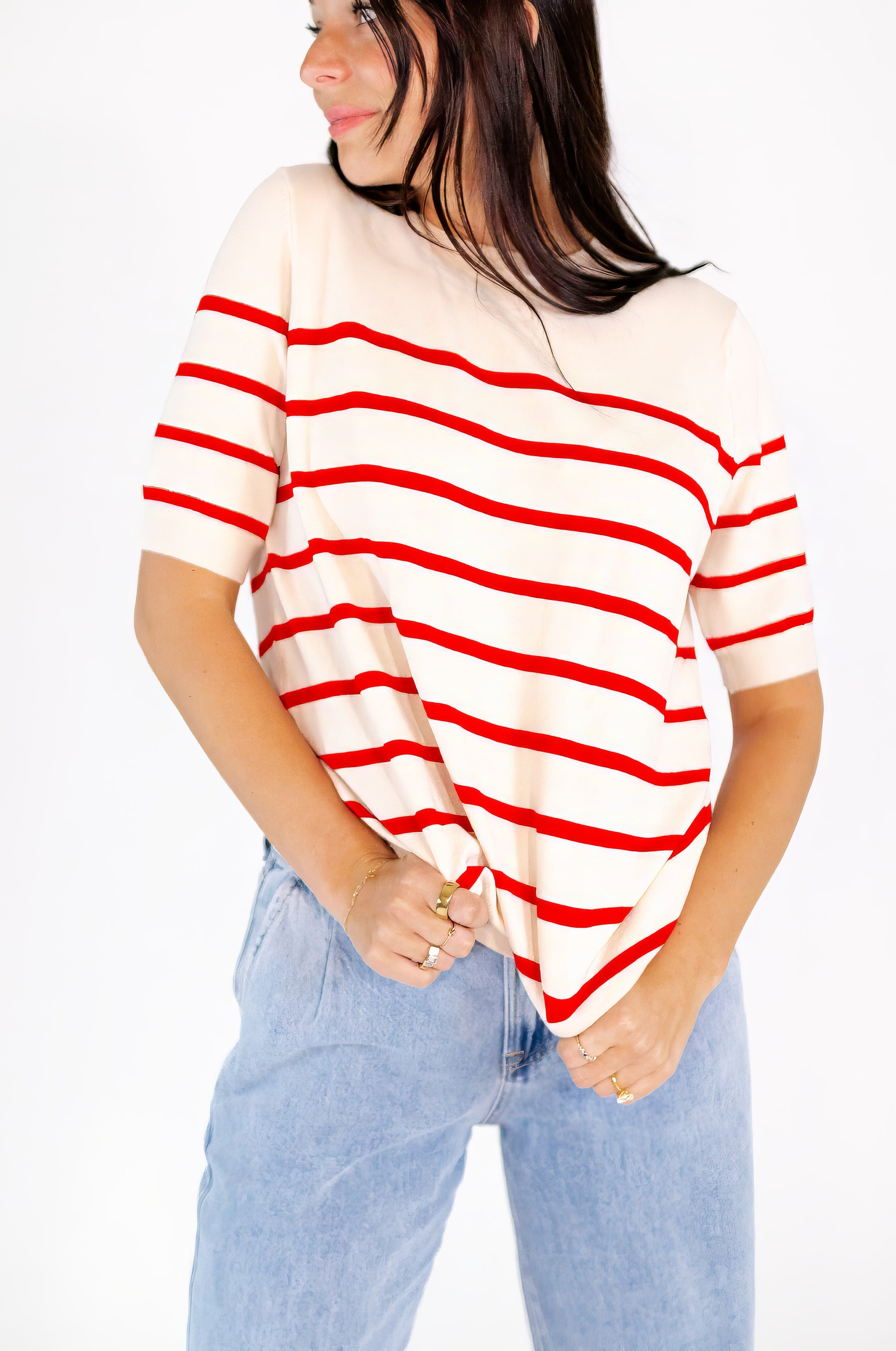 Hetta Striped Knit Tee