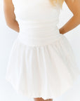 Cameron Bubble Hem Rouched Dress
