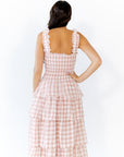 Axel Checked Tiered Maxi Dress