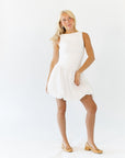 Cameron Bubble Hem Rouched Dress
