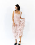 Axel Checked Tiered Maxi Dress