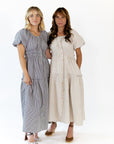 Marni Gingham Midi Dress · Navy