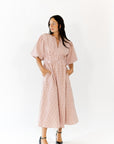 Tilly Checkered Midi Dress