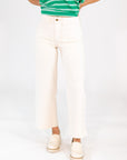 Ophelia White Barrel Jeans