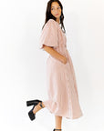 Tilly Checkered Midi Dress